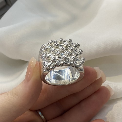 Silver mens five row - silver,