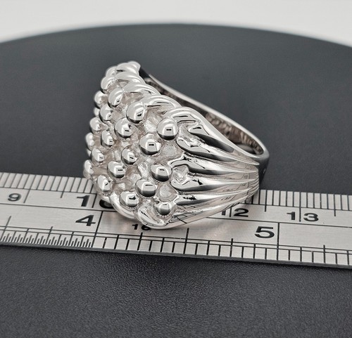 Sterling silver keeper - ring, 5
