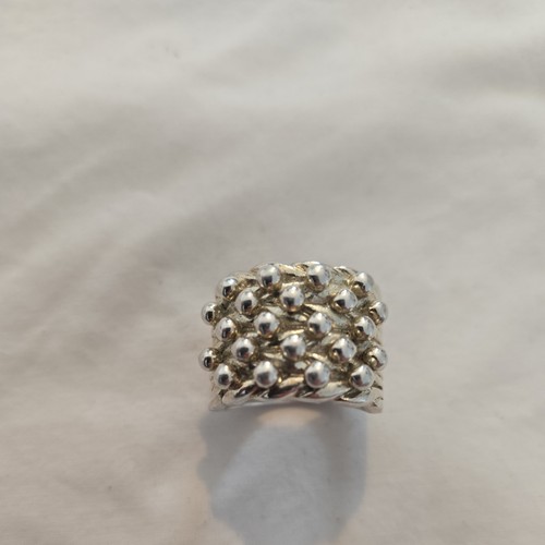 Big silver keeper ring mens - big,