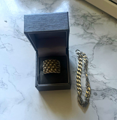 925 keeper ring and - , bracelet