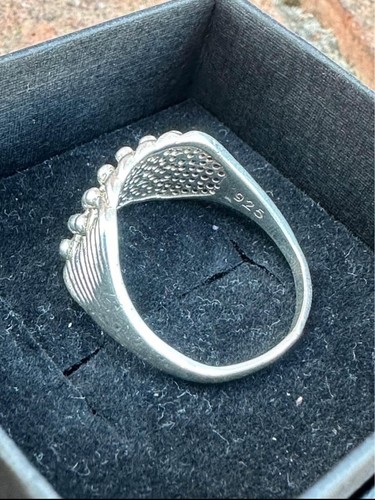 Sterling silver row keeper - 4,