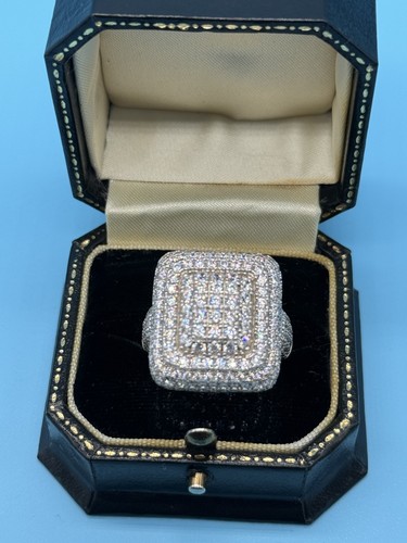 Sterling silver bussdown iced - sterling,