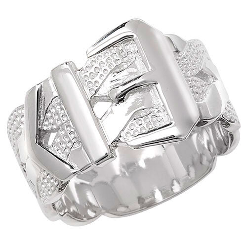 Sterling silver buckle ring - sterling,