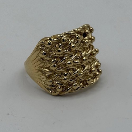 Gold silver mens keeper - on,