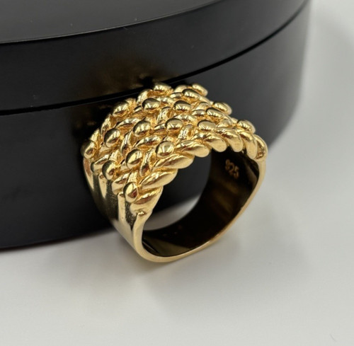 Large keeper ring 9ct - ring, gold