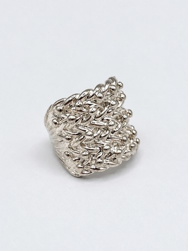 Silver keeper ring - 5, row