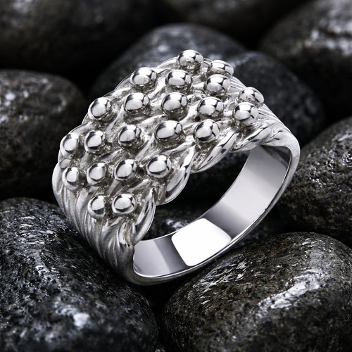 Mens five row keeper - row, ring